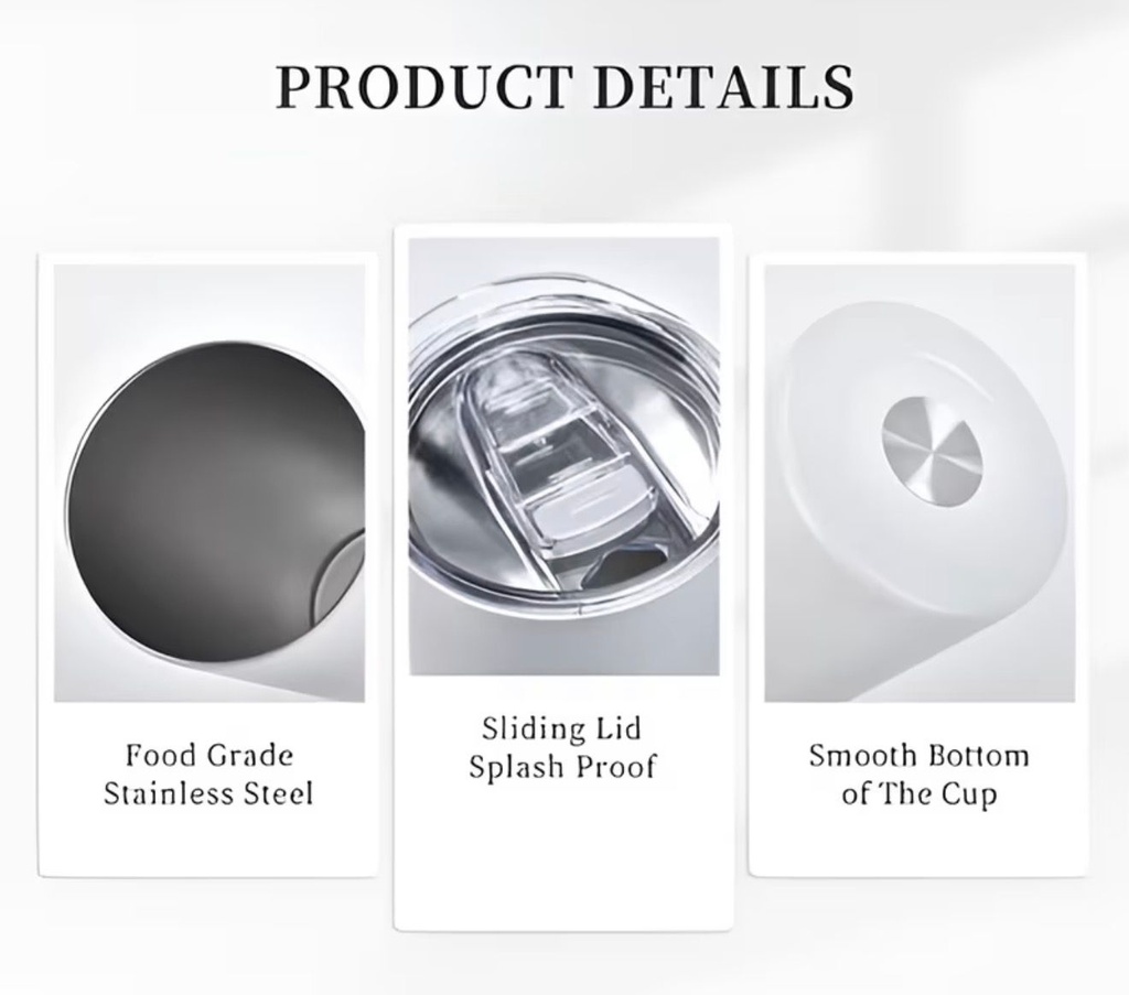 Premium Double-Wall Insulate Tumbler With Secure Lid and Reusable Straw