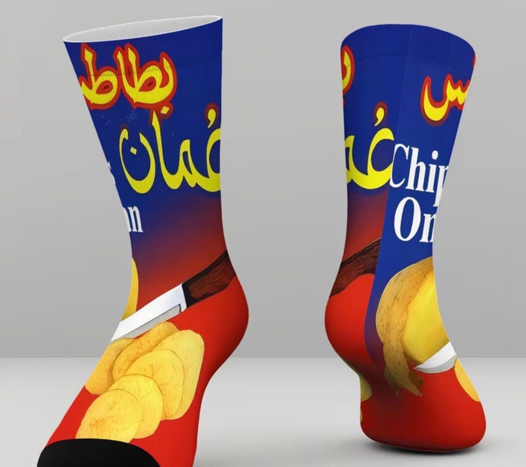 Chips Oman Inspired Luxury Print Socks