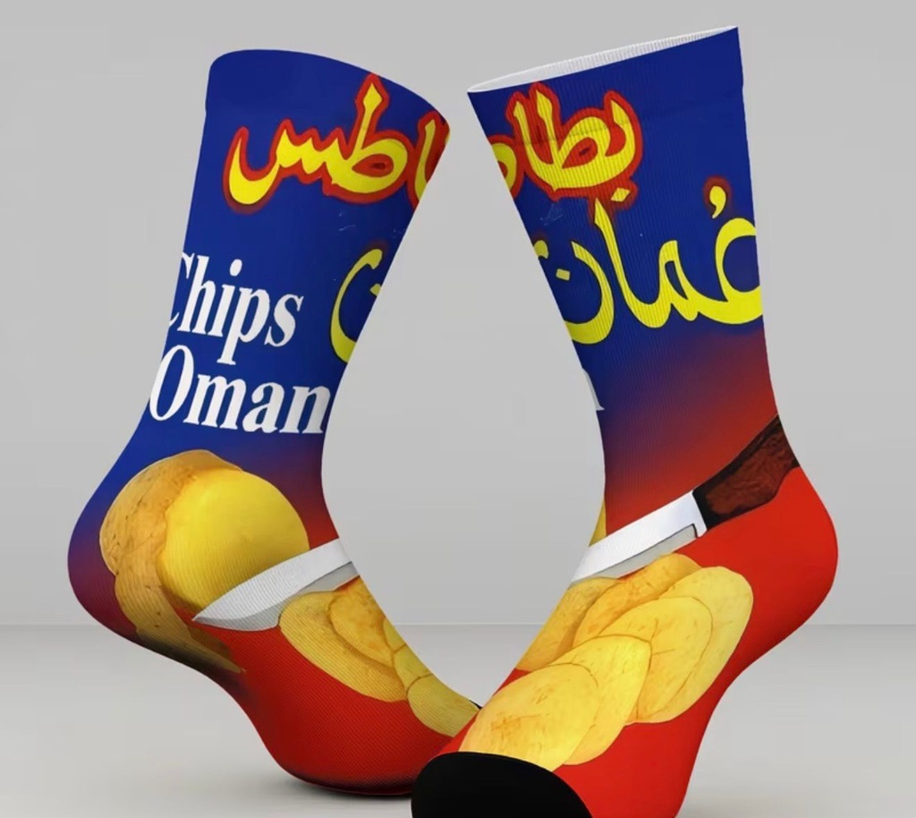 Chips Oman Inspired Luxury Print Socks