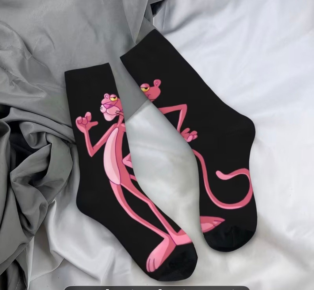 Fluffy Pink Cat Tail Socks 