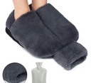 Soft Hot Water Bottle with Plush Cover for Comfort and Warmth for Hands and Feet