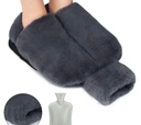 Soft Hot Water Bottle with Plush Cover for Comfort and Warmth for Hands and Feet