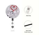 Rhinestone Nurse ID Badge  
