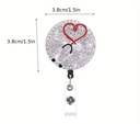 Rhinestone Nurse ID Badge  