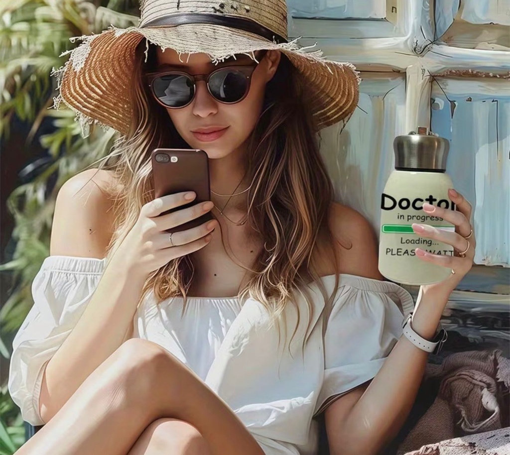 Stainless Steel Travel Mug with Handle