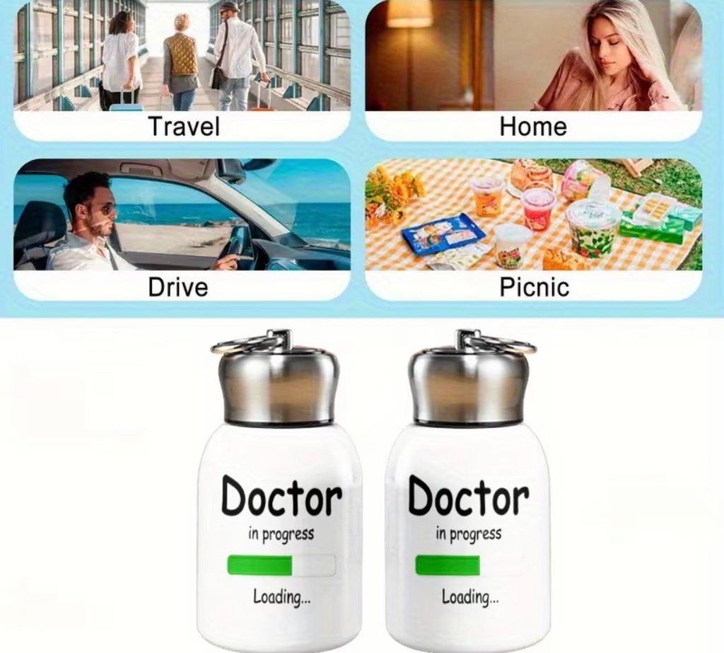 Steel Tumbler With Doctor Progress Bar & Loading Icon