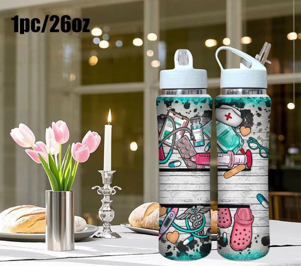 Nurse-Themed Stainless Steel Tumbler