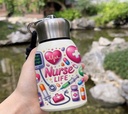 Medical Nurse Insulated Water Bottle With Handle