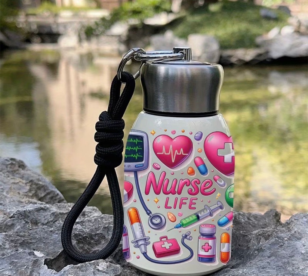 Medical Nurse Insulated Water Bottle With Handle