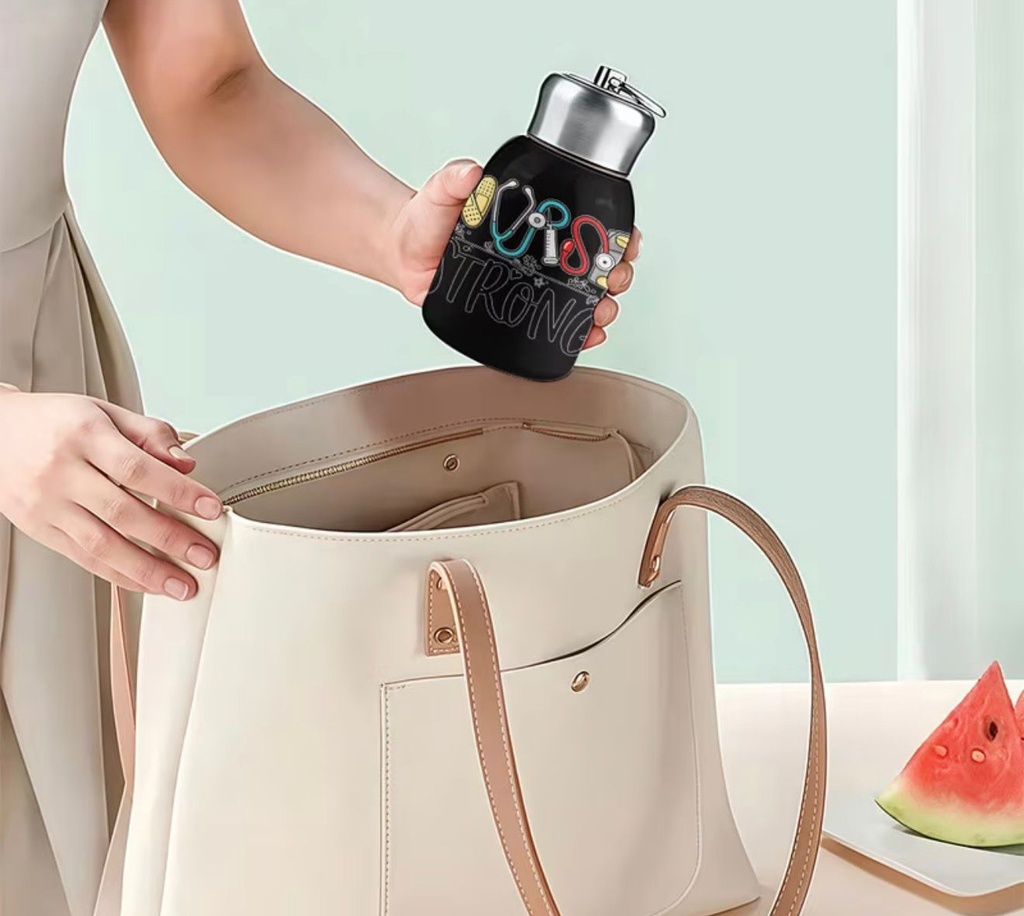 Nurse Insulated Water Bottle with Handle