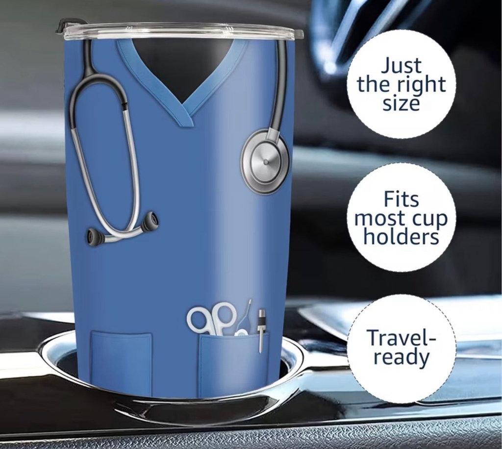 Nurse Stainless Steel Tumbler
