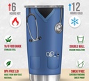 Nurse Stainless Steel Tumbler