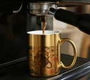 Golden Leopard Ceramic Cup