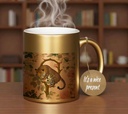 Golden Leopard Ceramic Cup