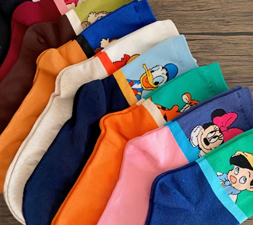 Random Disney character socks for women