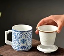  Tea Mug with Built-in Strainer 