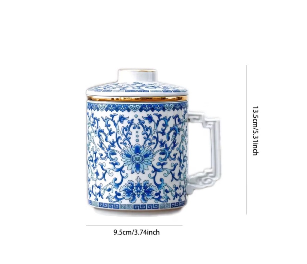  Tea Mug with Built-in Strainer 