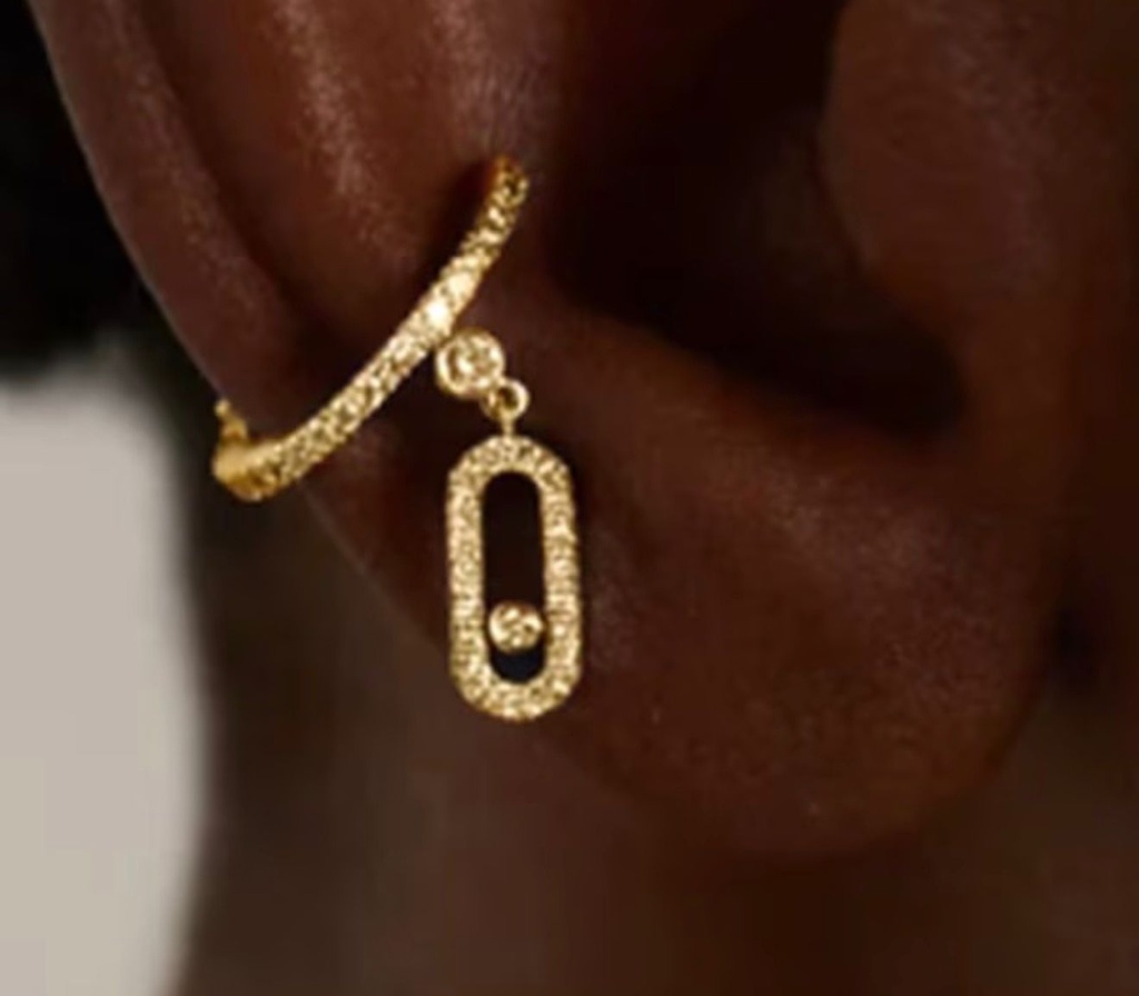 Elegant Long Square Drop Earrings