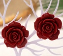 Rose-Inspired Stud Earrings