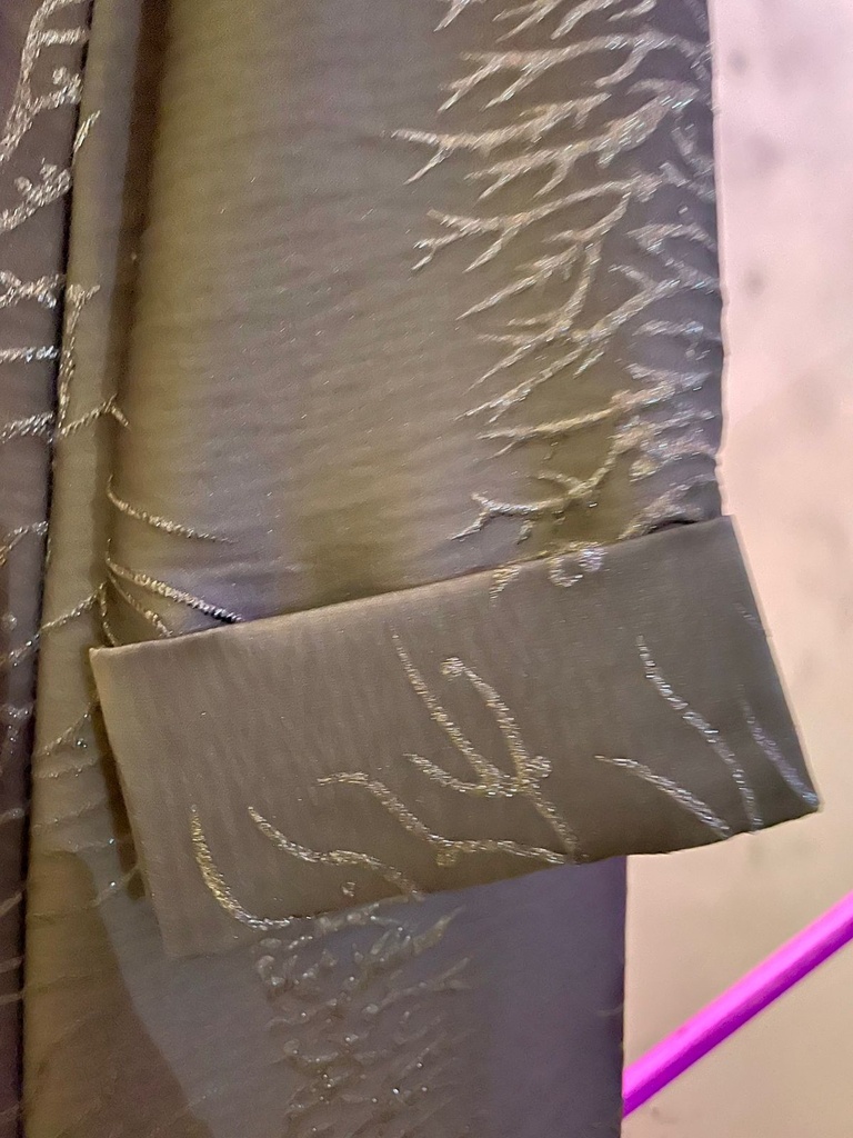 Beaded Button Open Abaya