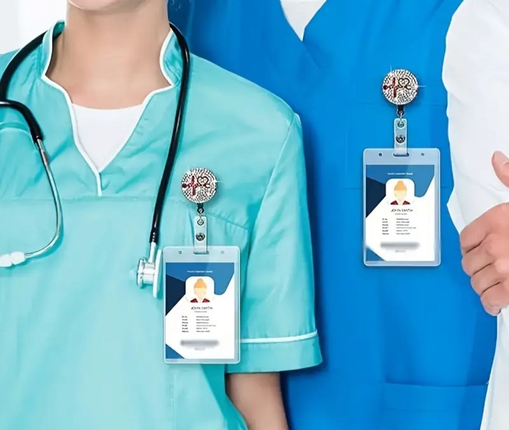 Rhinestone stethoscope ID Badge  