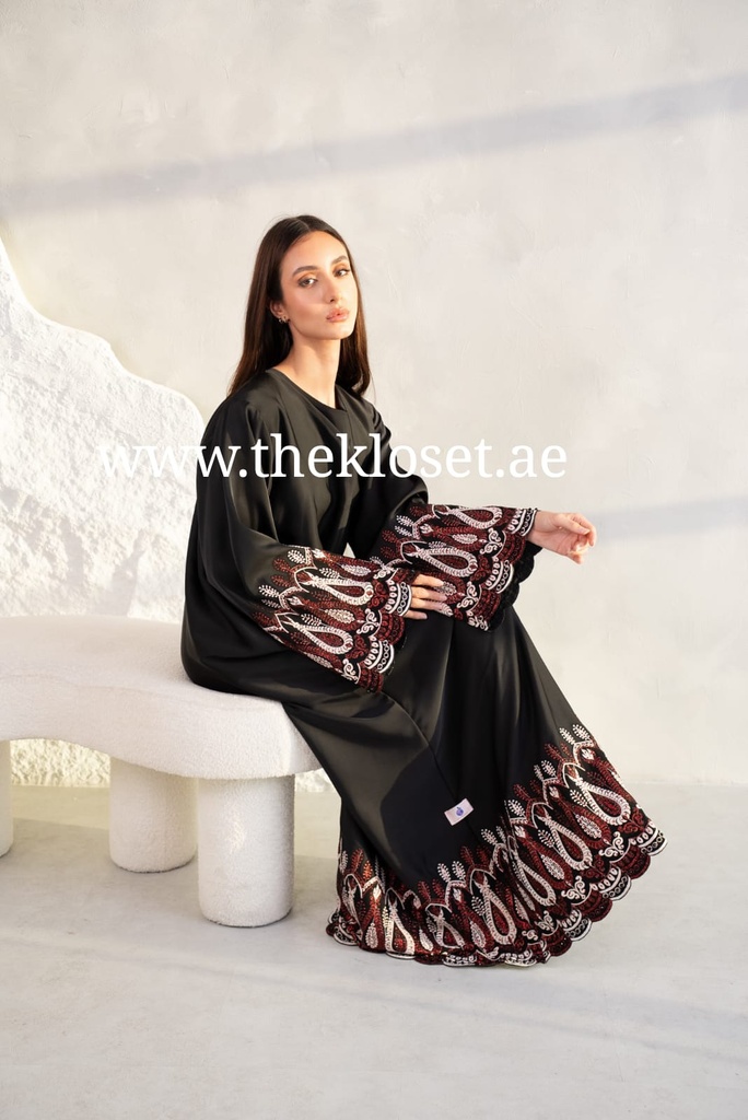 Handcrafted Embroidered Abaya 
