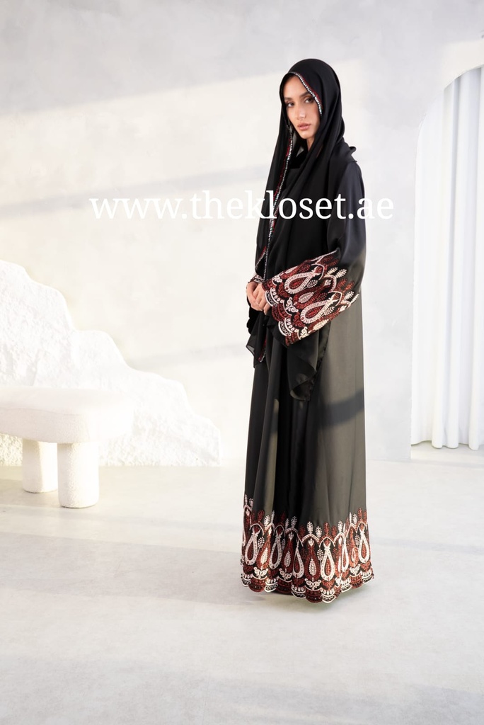 Handcrafted Embroidered Abaya 