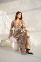 Glamorous Golden Sequined Kandora Dress