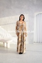 Glamorous Golden Sequined Kandora Dress