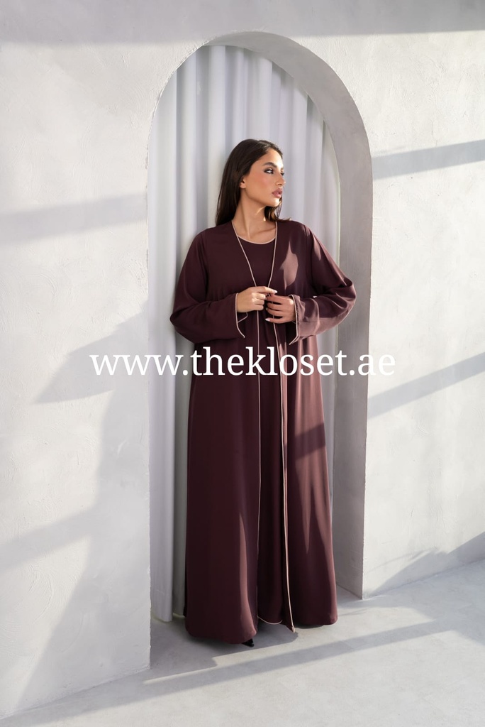 Elegant Abaya With Dress And Shaila