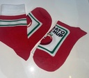 Novelty Socks - Realistic Tomato and French Fries Design