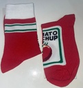 Novelty Socks - Realistic Tomato and French Fries Design