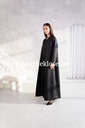 Charming Black Abaya Adorned with Beautiful Beads  