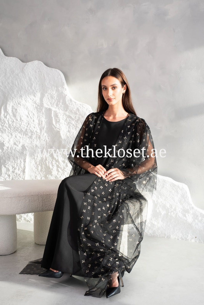 Chiffon Abaya with Elegant Belt