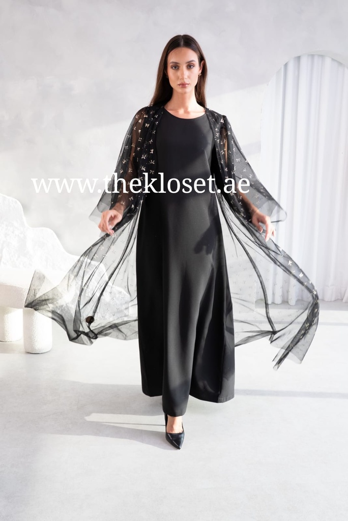 Chiffon Abaya with Elegant Belt