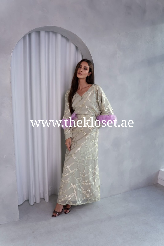 Olive Bloom Kaftan