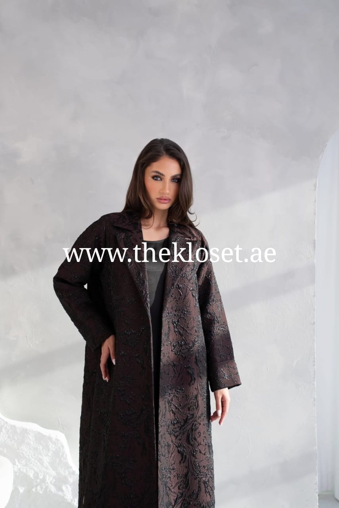 Luxury Jacquard Pattern Abaya