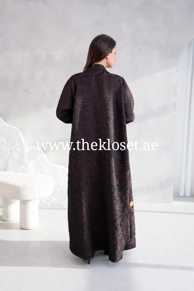Luxury Jacquard Pattern Abaya