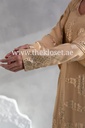 beautiful golden handmade dress