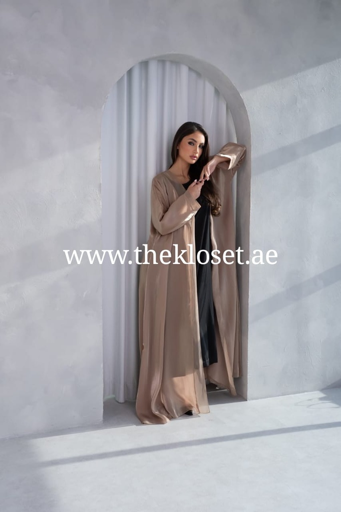 Classic Satin Open Abaya