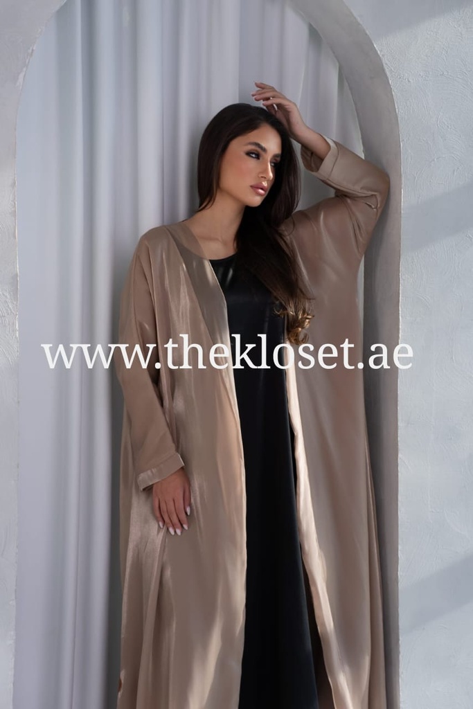Classic Satin Open Abaya