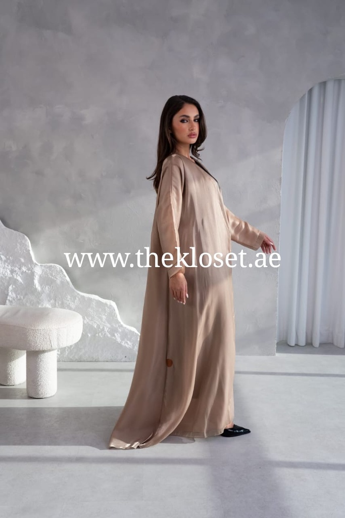 Classic Satin Open Abaya