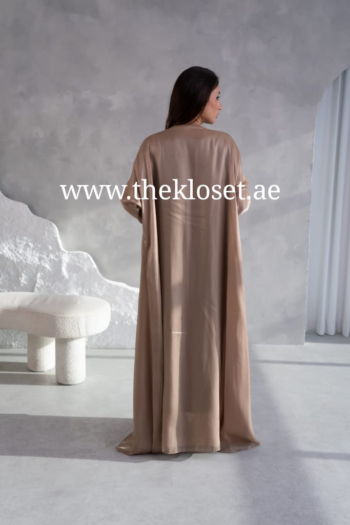 Classic Satin Open Abaya