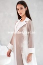 Collar Abaya with Two-Tone Color
