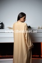Khaki Lace Abaya Dress & Shaila Set