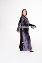 Hand-Beaded Velvet Abaya