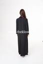Velvet beaded collar two piece Abaya 