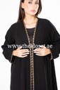 Black Abaya With Gold Trim