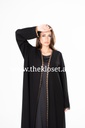 Black Abaya With Gold Trim