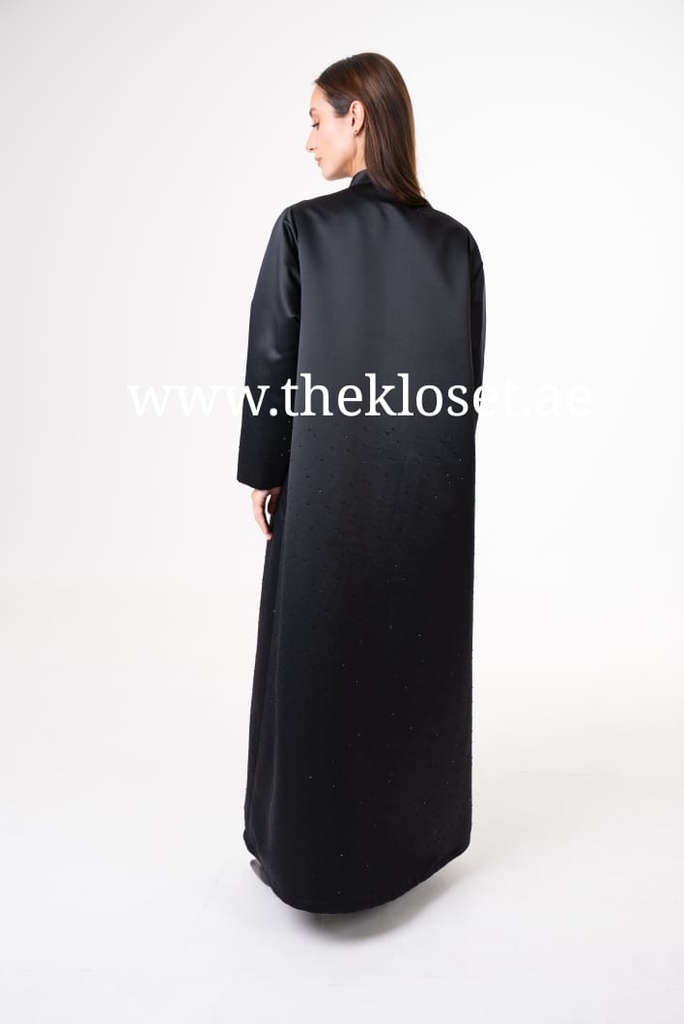 Beads Black Abaya